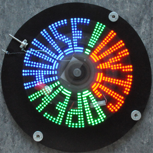 action shot of the LED Wheel