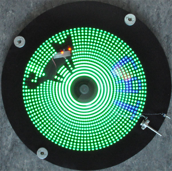action shot of the LED Wheel